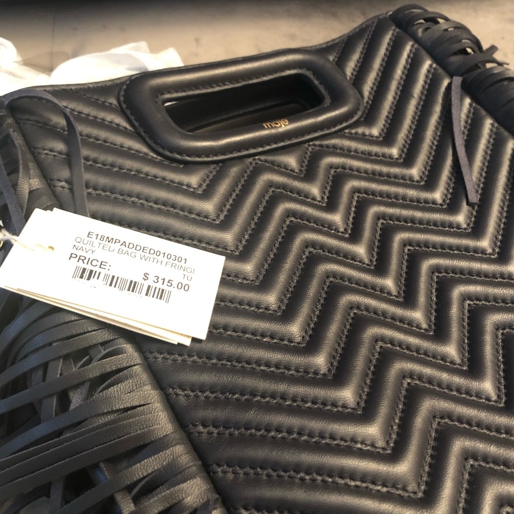 NWT Maje Quilted Leather M Bag - Picture 9 of 10